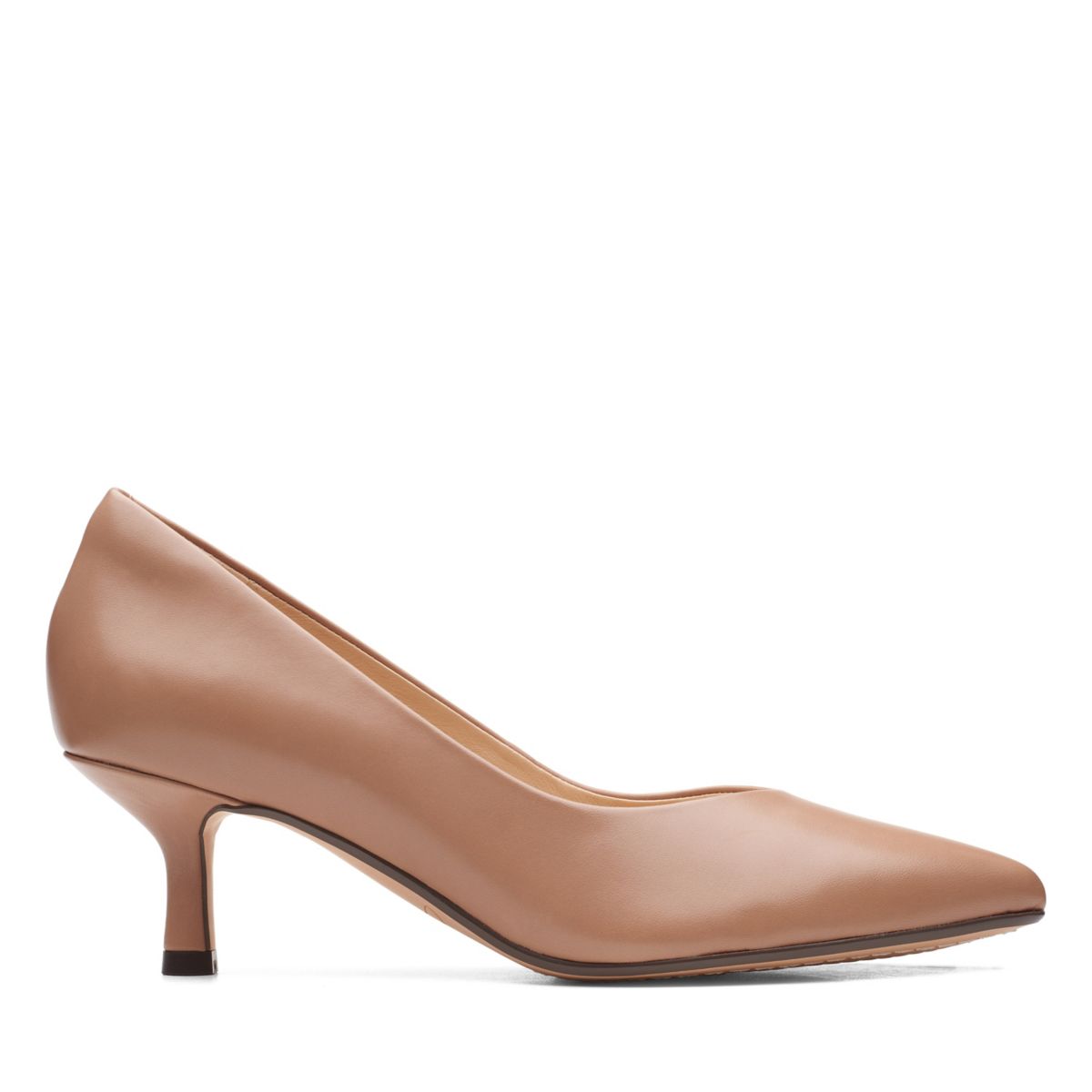 Beige Women's Clarks Violet 55 Court Heels | 93206894