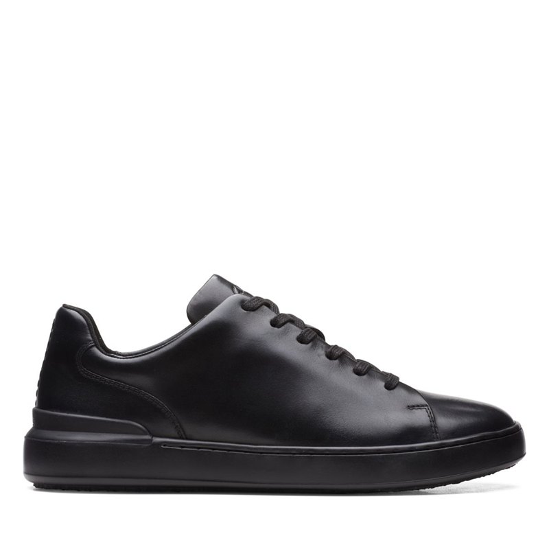 Black Men's Clarks Court Lite Lace Sneakers | 81420094