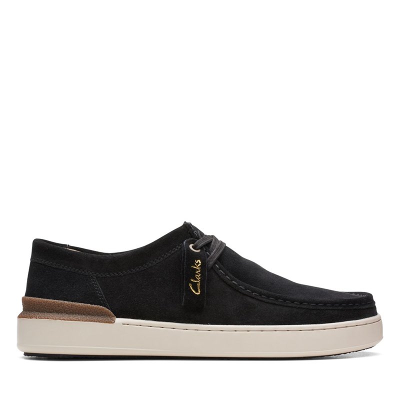 Black Men's Clarks Court Lite wally Wallabee | 37016240