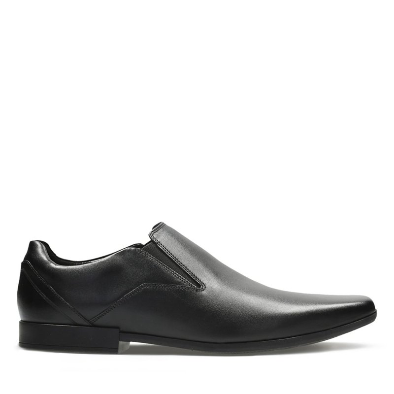 Black Men's Clarks Glement Slip Slip On | 44595980