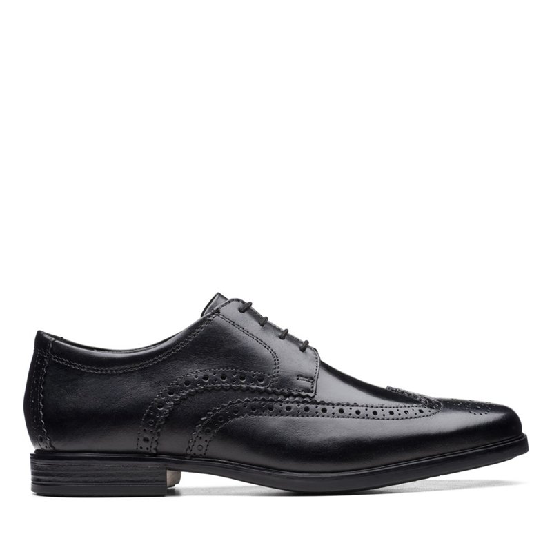 Black Men's Clarks Howard Wing Brogues | 11366674
