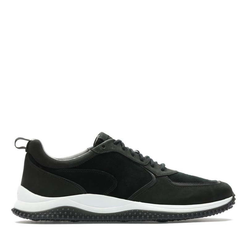 Black Men's Clarks Puxton Run Sneakers | 44834553