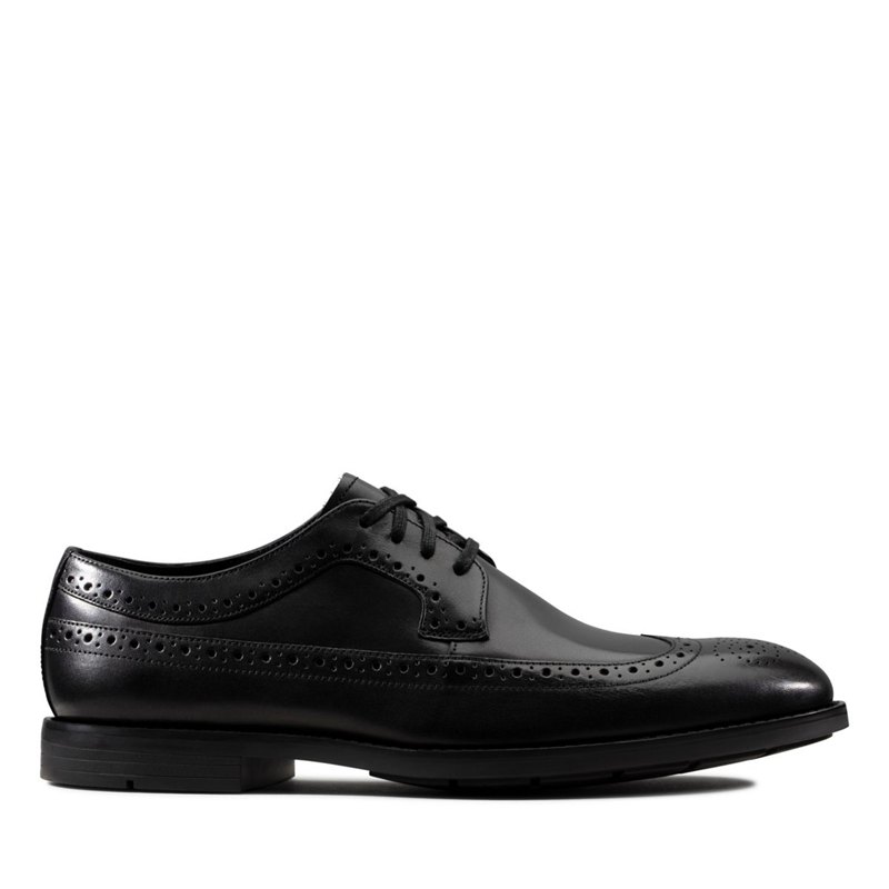 Black Men's Clarks Ronnie Limit Brogues | 75363764