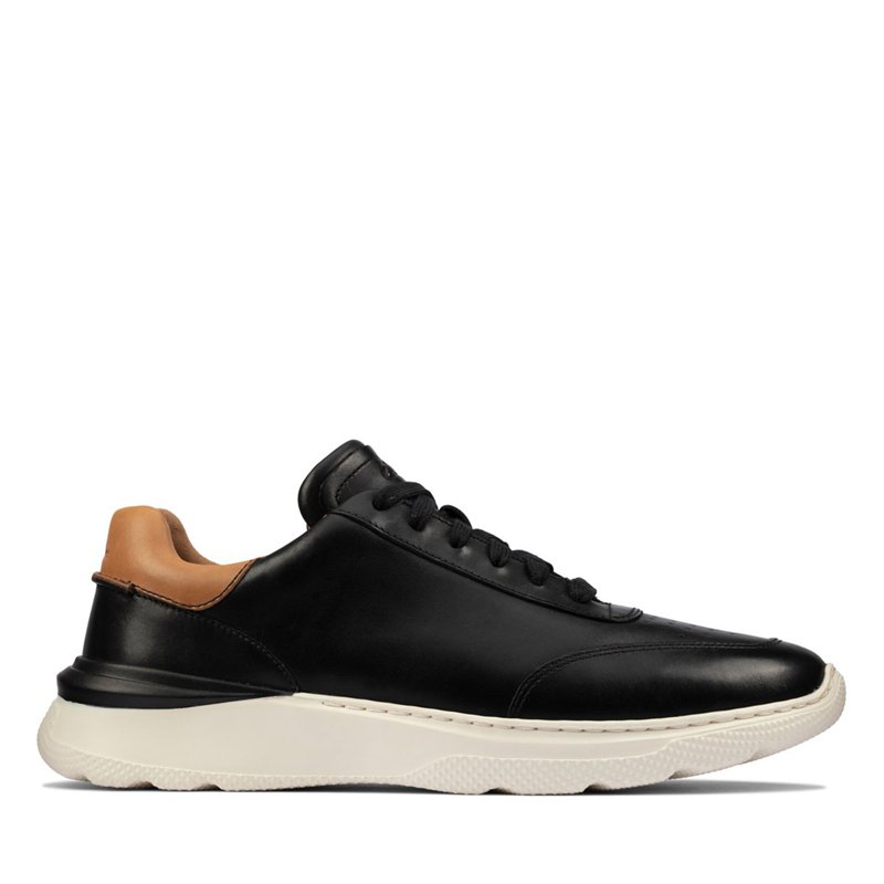 Black Men's Clarks Sprint Lite Lace Sneakers | 38862934