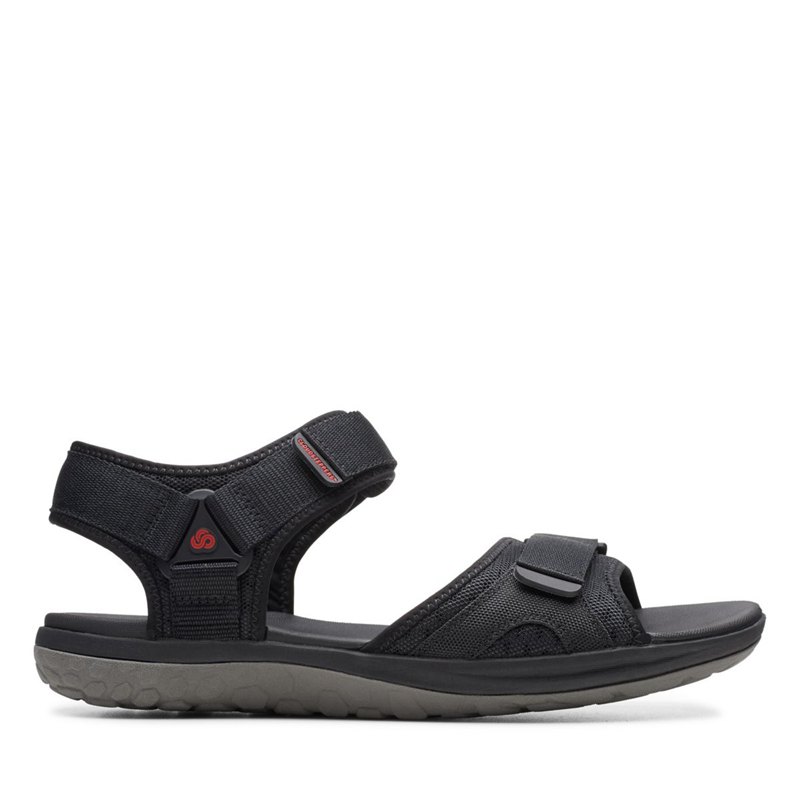 Black Men's Clarks Step Beat Sun Sandals | 82977047