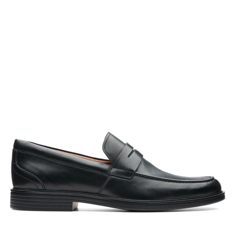 Black Men's Clarks Un Aldric Step Loafers | 57551662