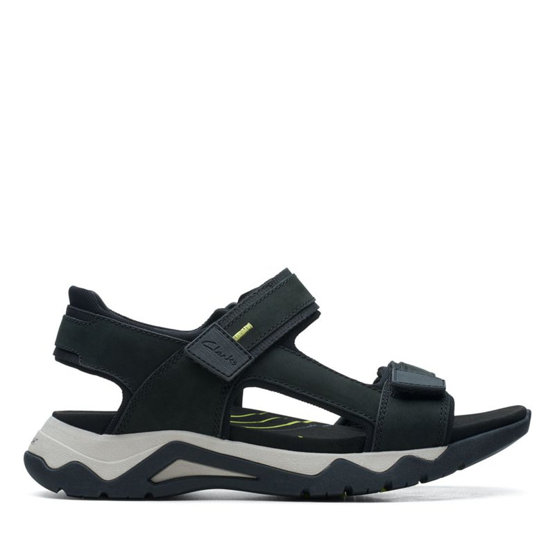 Black Men's Clarks Wave 2.0 Jump Sandals | 59337979