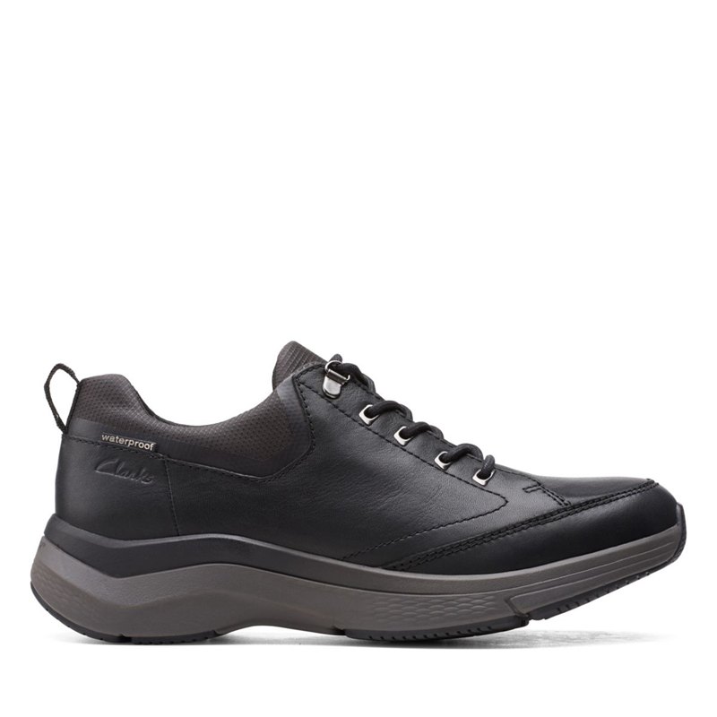 Black Men's Clarks Wave 2.0 Vibe Sneakers | 43525960