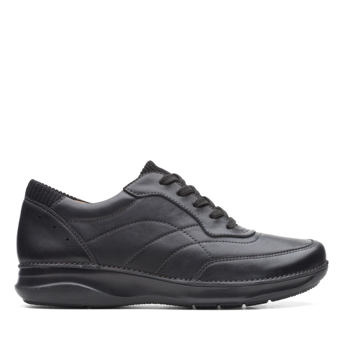 Black Women's Clarks Appley Tie Sneakers | 84600802