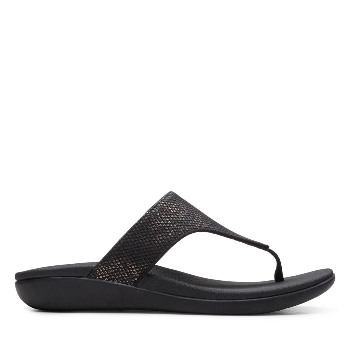 Black Women's Clarks Brio Vibe Flip Flops | 67605776
