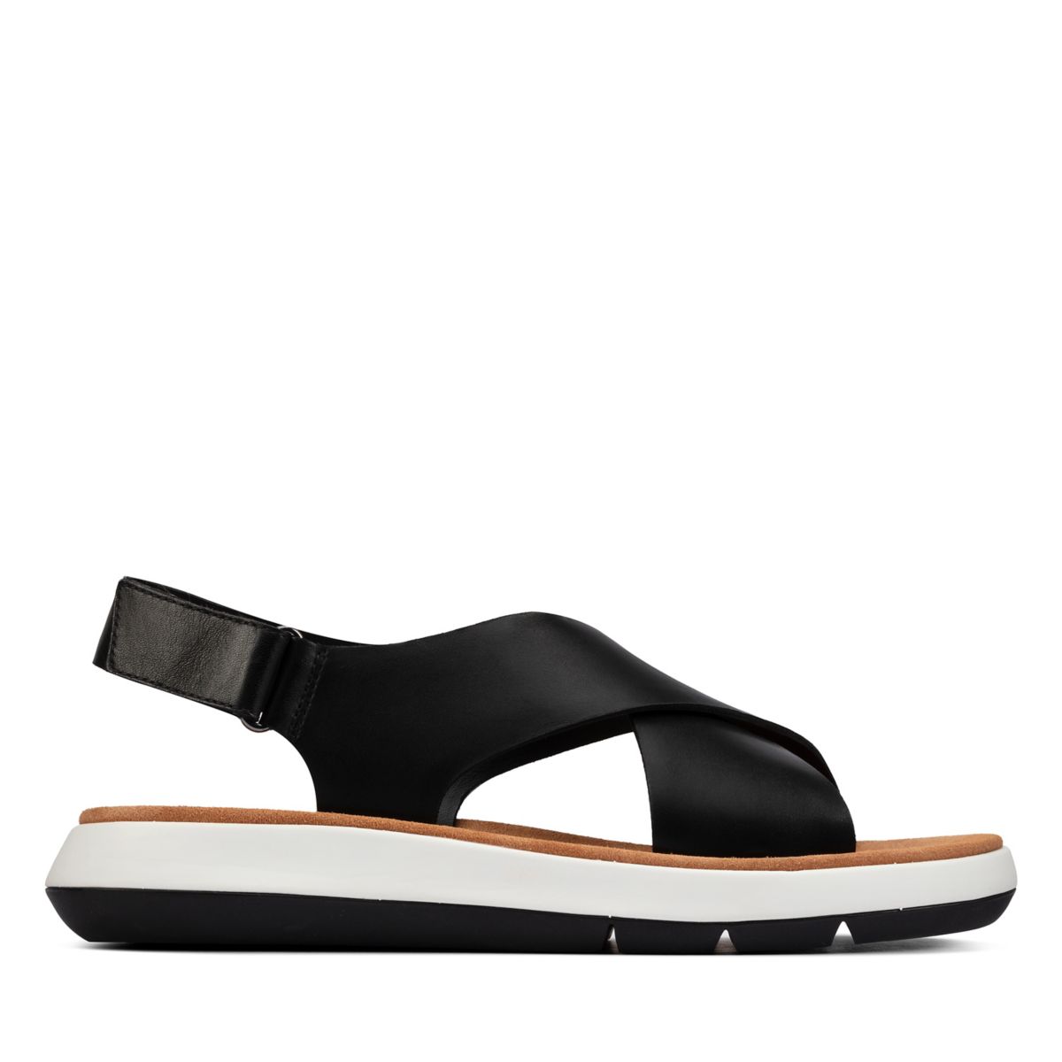 Black Women's Clarks Jemsa Cross Sandals | 48864028