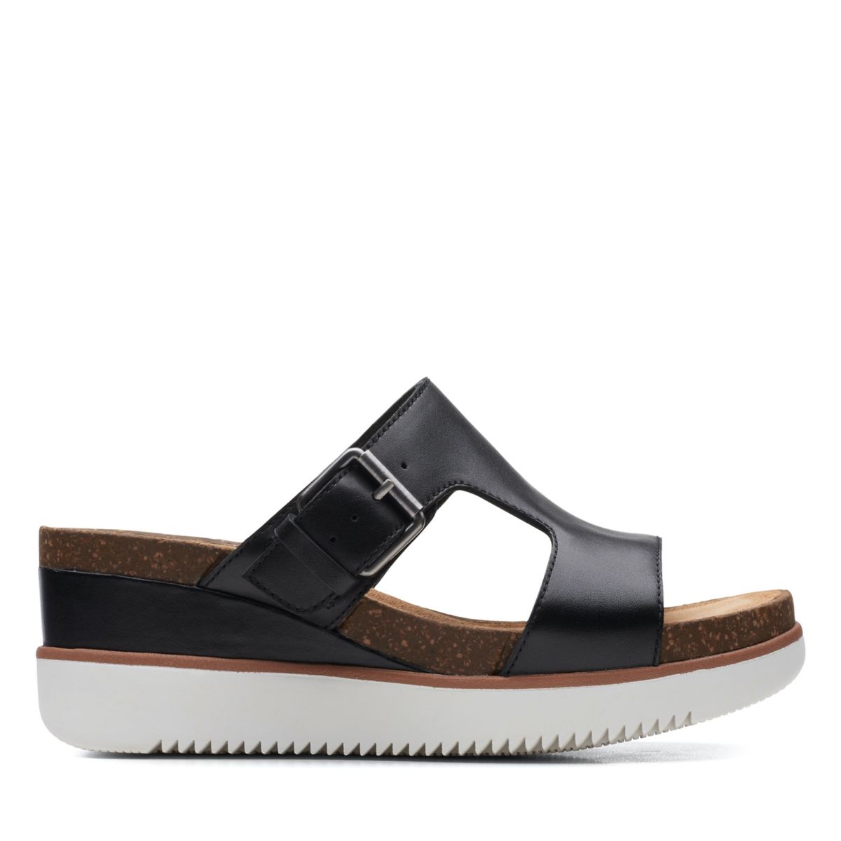 Black Women's Clarks Lizby Ease Wedge Sandals | 22268151