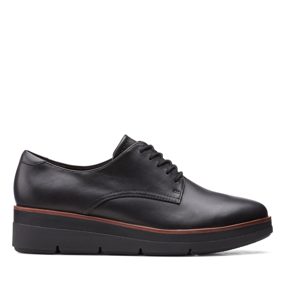 Black Women's Clarks Shaylin Lace Oxford Shoes | 71885739