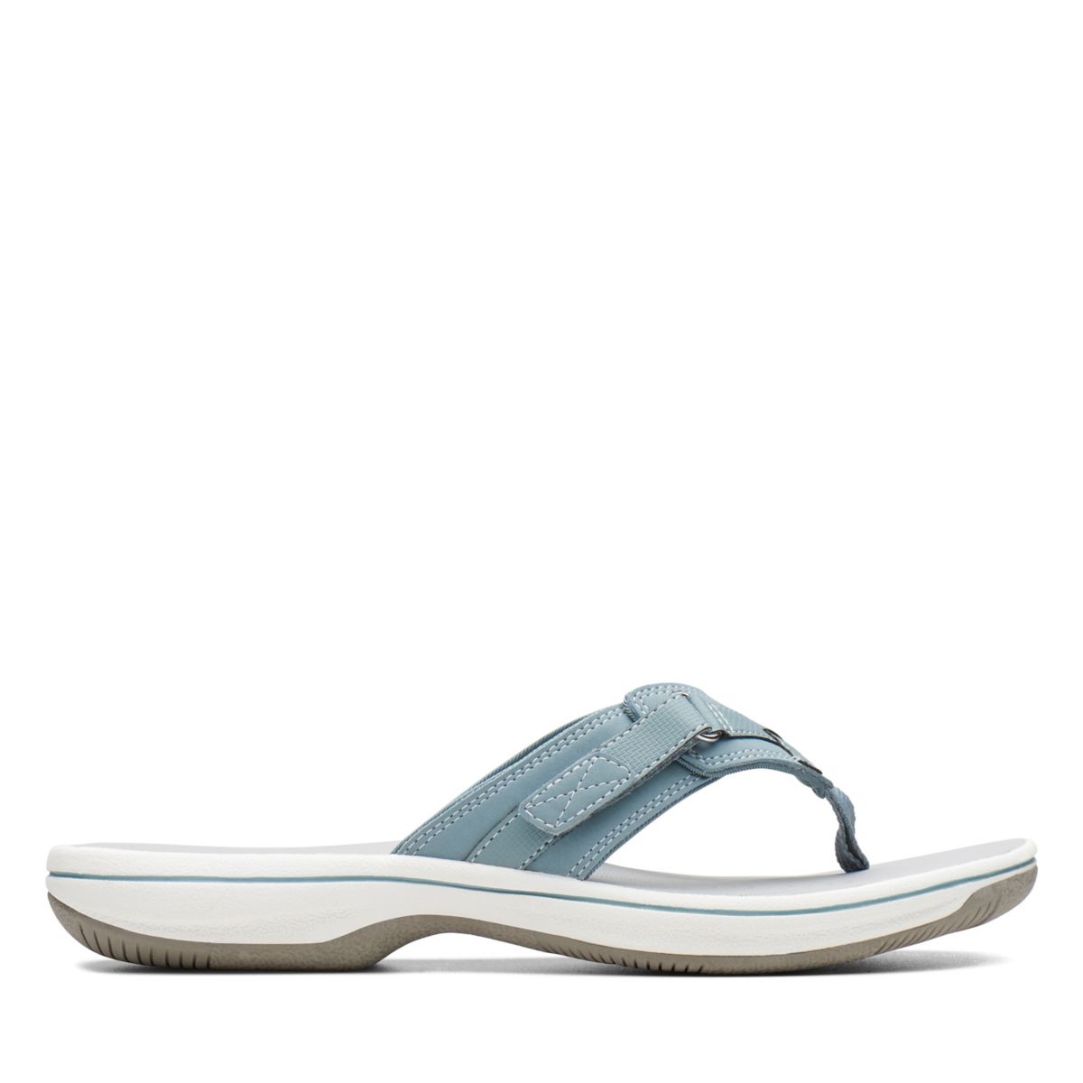 Blue Women's Clarks BREEZE SEA Flip Flops | 55749218
