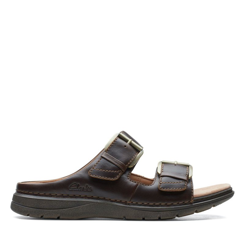Brown Men's Clarks Nature Vibe Mules | 88896248