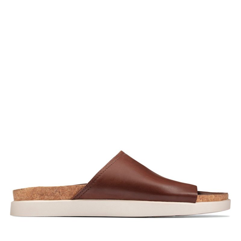 Brown Men's Clarks Sunder Mules | 15596244