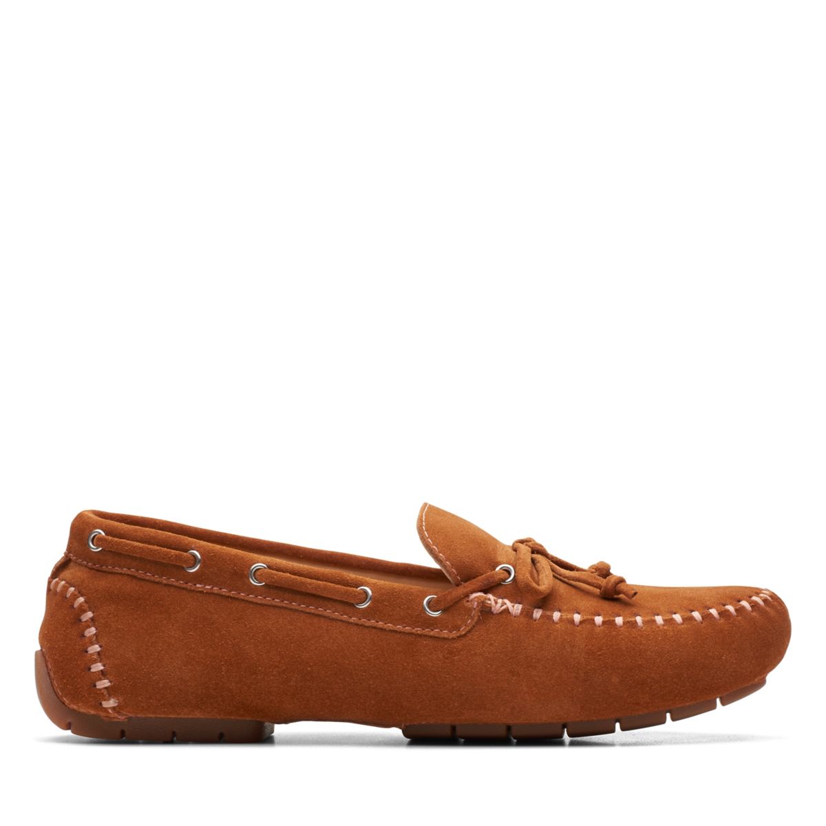 Brown Women's Clarks C Mocc Tie Loafers | 50538841