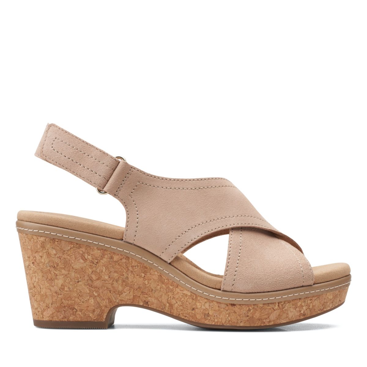 Brown Women's Clarks Giselle Cove Wedge Sandals | 71419898