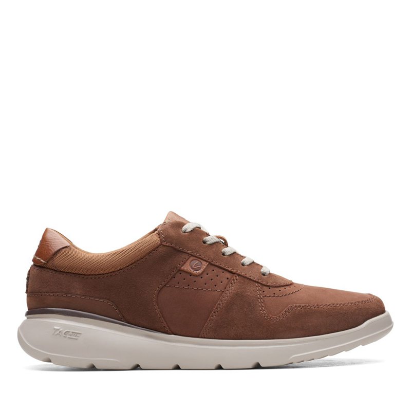 Dark Brown Men's Clarks Gaskill Vibe Sneakers | 94020376
