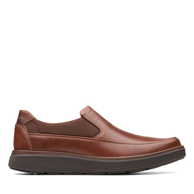 Dark Brown Men's Clarks Un Abode Go Slip On | 12157492