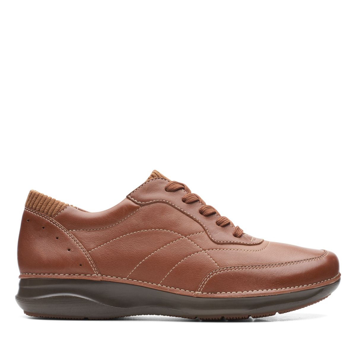 Dark Brown Women's Clarks Appley Tie Sneakers | 99269656