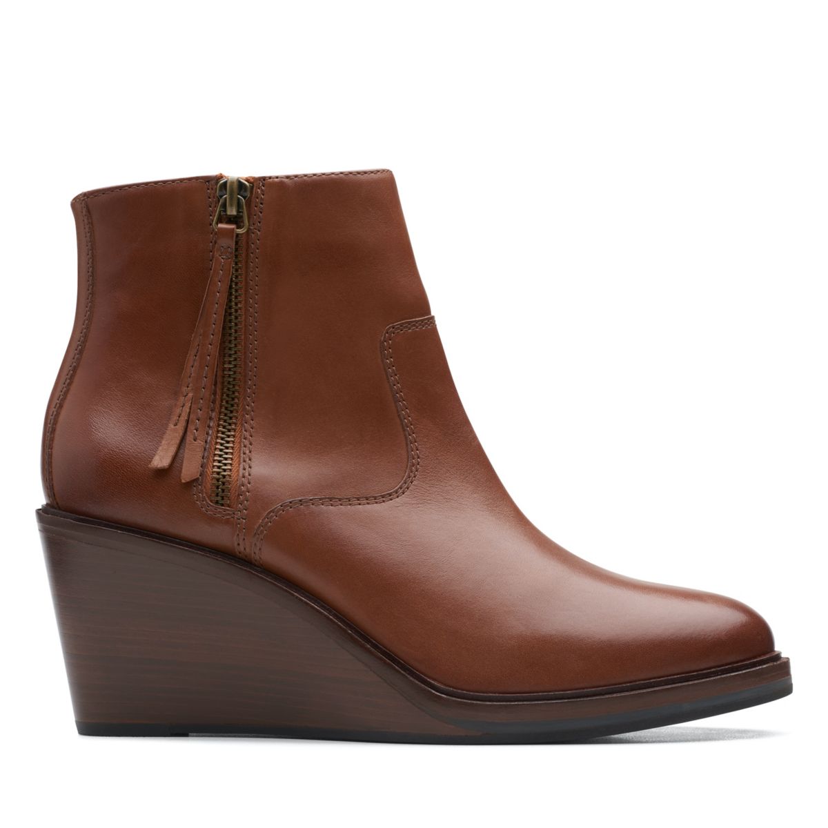 Dark Brown Women's Clarks Clarkdale 2 Zip Ankle Boots | 68673582