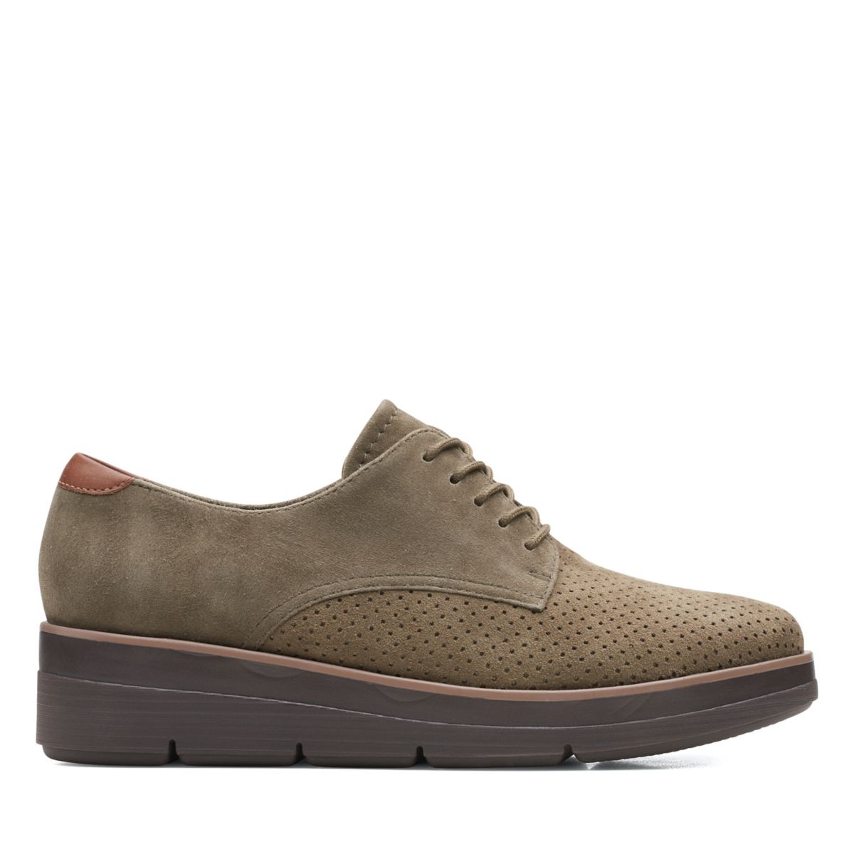 Dark Olive Women's Clarks Shaylin Lace Casual Shoes | 35338628