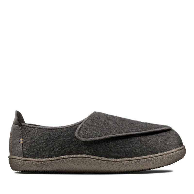 Deep Grey Men's Clarks Relaxed Charm Slip On | 58791352