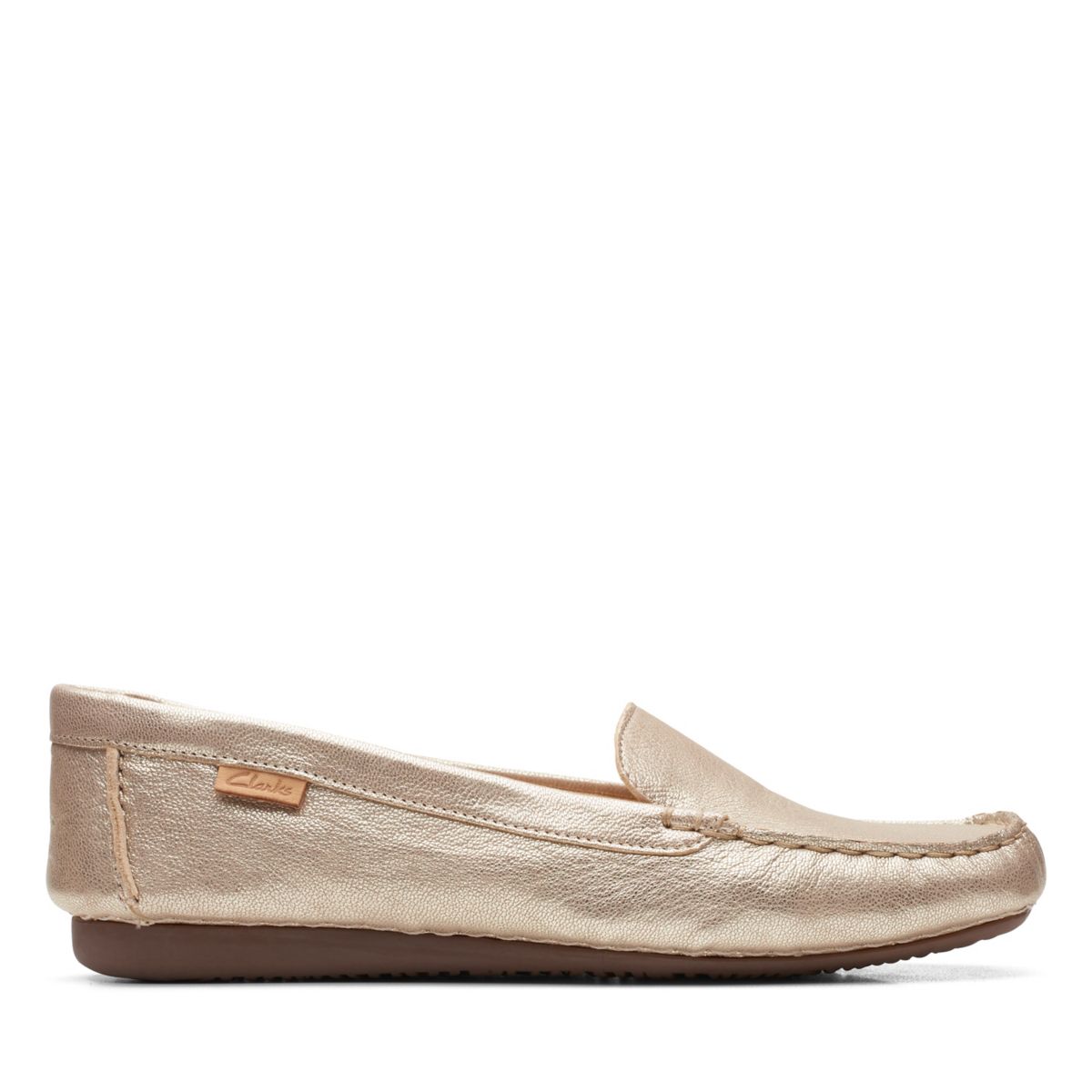 Gold Women's Clarks Freckle Walk Loafers | 88549701