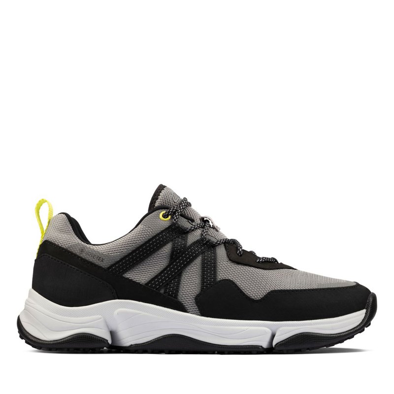 Grey Men's Clarks Tri Path Trek GORE-TEX Sneakers | 59363191