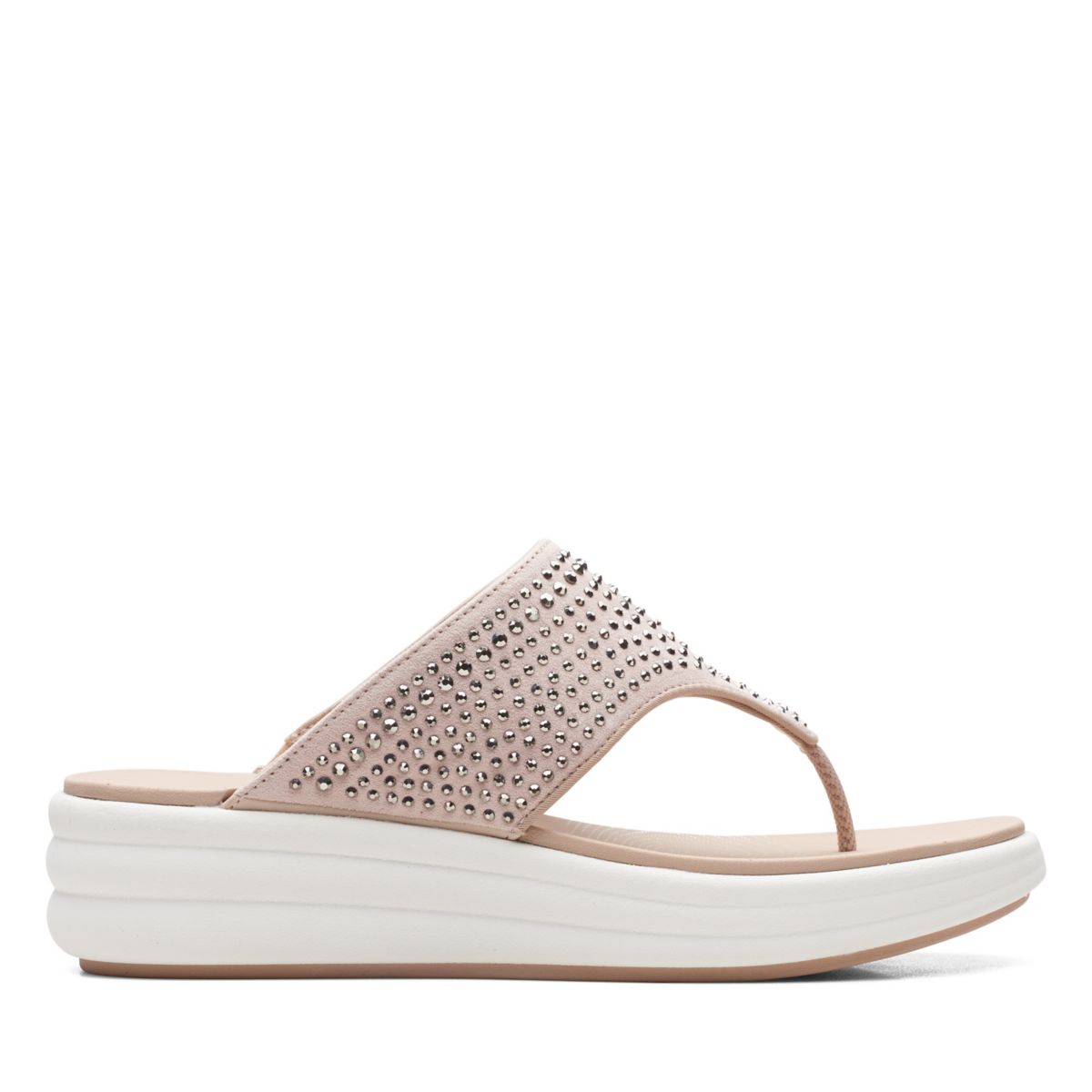 Grey Women's Clarks Drift Jaunt Flip Flops | 78341823