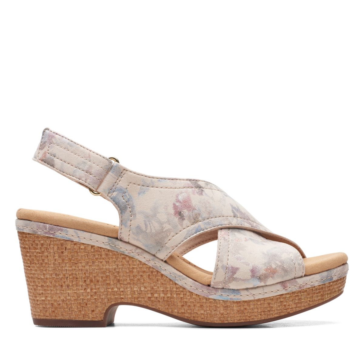 Grey Women's Clarks Giselle Cove Wedge Sandals | 13518096
