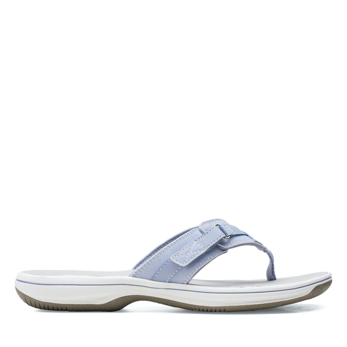 Lavender Women's Clarks BREEZE SEA Flip Flops | 85792594