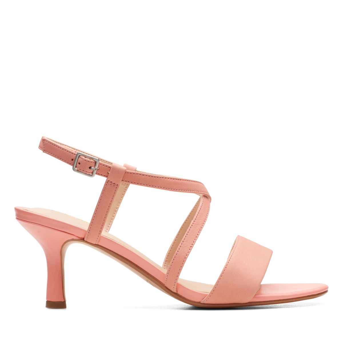 Light Coral Women's Clarks Amali Buckle Heels | 88337491