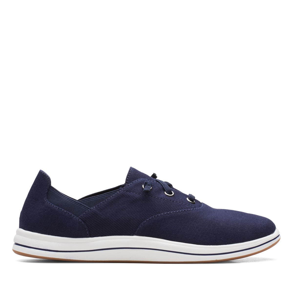 Navy Women's Clarks Breeze Ave Sneakers | 22302937