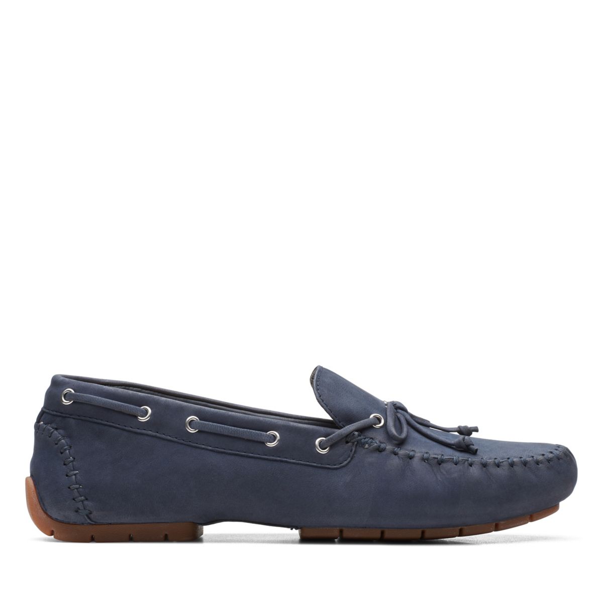 Navy Women's Clarks C Mocc Tie Loafers | 27823278