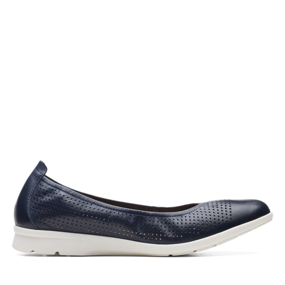 Navy Women's Clarks Jenette Ease Ballerina | 16230912