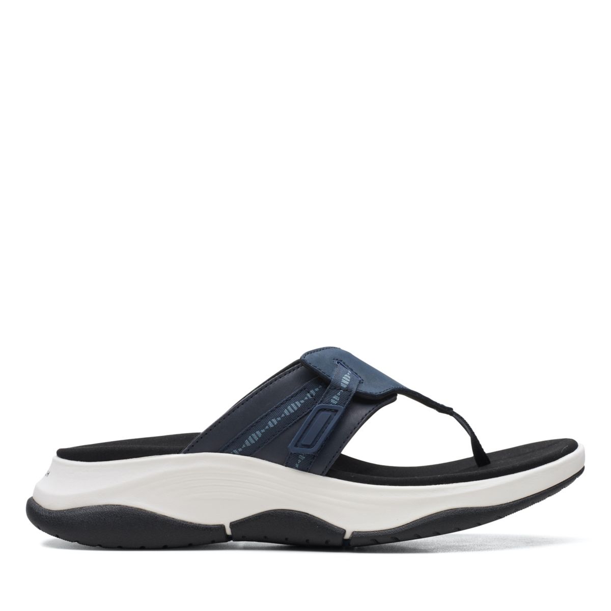 Navy Women's Clarks Wave 2.0 Sea Flip Flops | 93300847