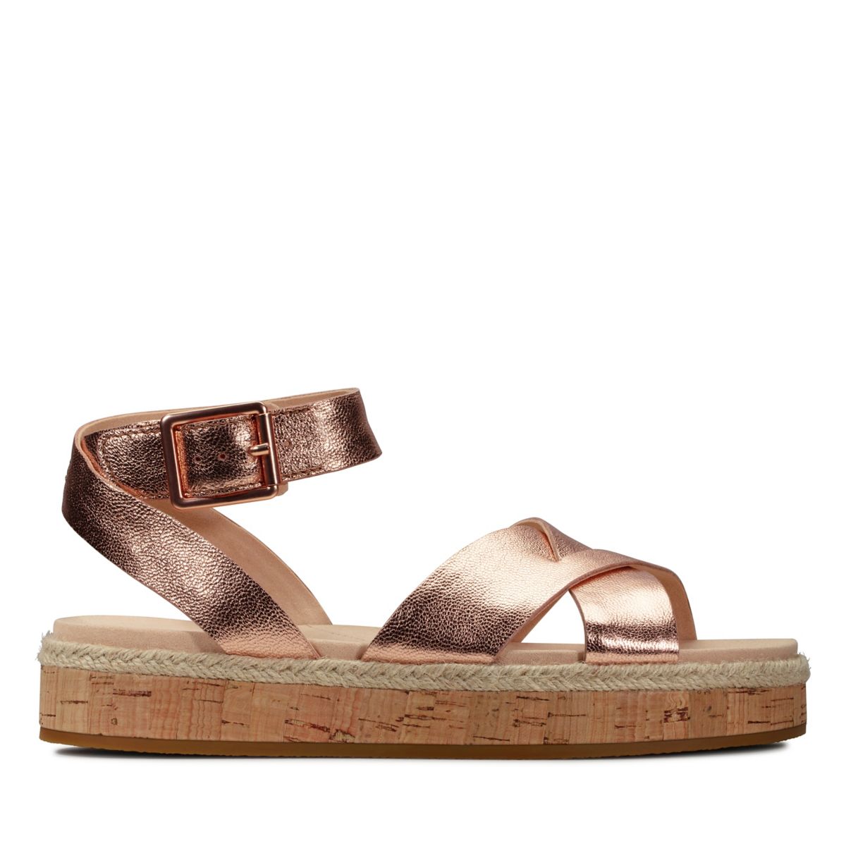 Rose Gold Women's Clarks Botanic Poppy Sandals | 37256506