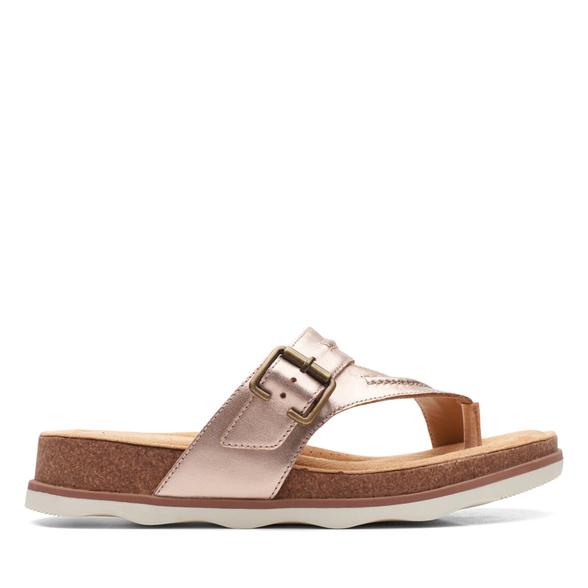Rose Gold Women's Clarks Brynn Madi Flip Flops | 94650099