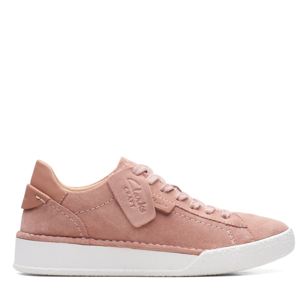 Rose Women's Clarks Craft Cup Lace Sneakers | 49128270