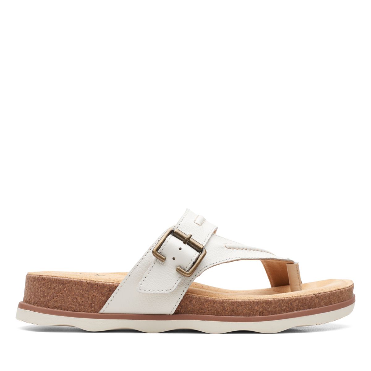 White Women's Clarks Brynn Madi Flip Flops | 96808890