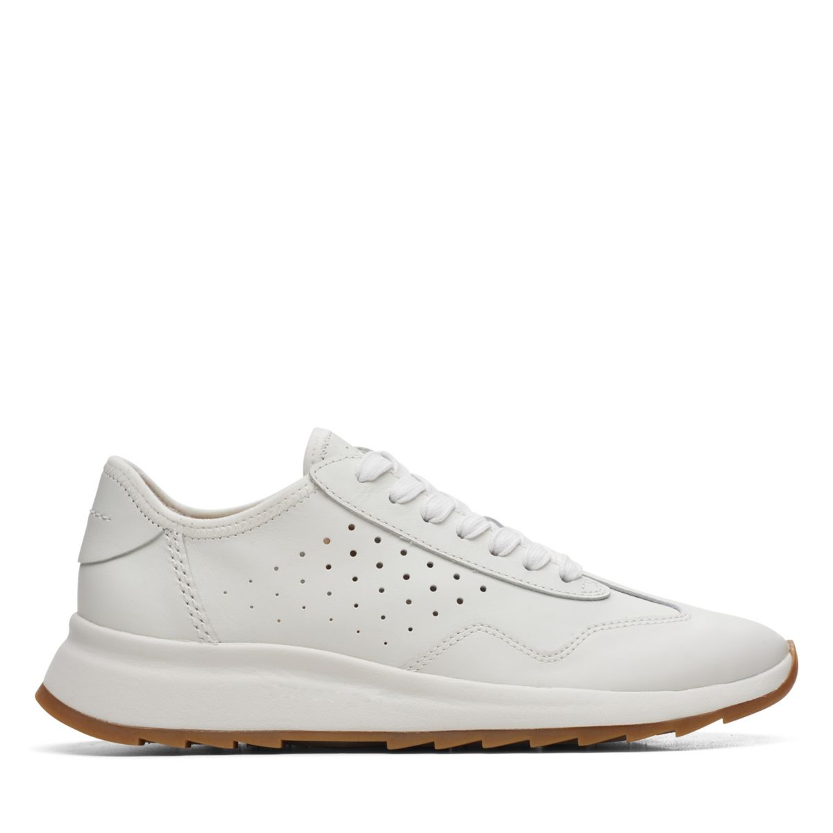 White Women's Clarks Dash Lite Lace Sneakers | 47512695
