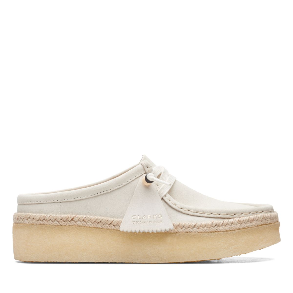 White Women's Clarks Original Cup Lo Wallabee | 15289072