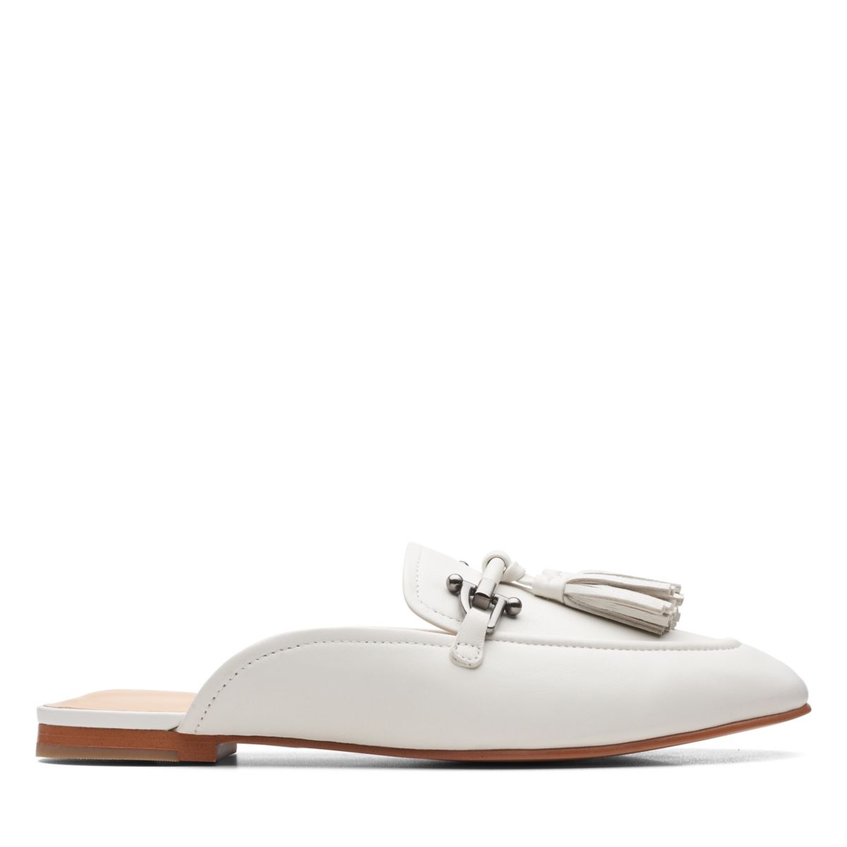 White Women's Clarks Pure2 Trim Mules | 54178541