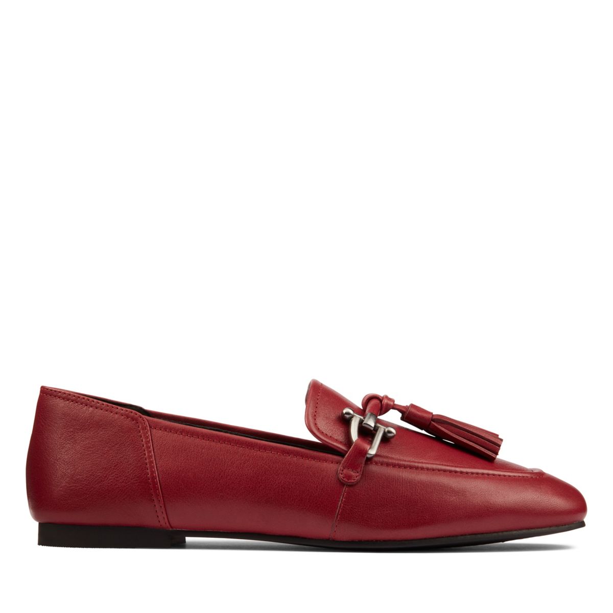 White Women's Clarks Pure 2 Tassel Ballerina | 93254968