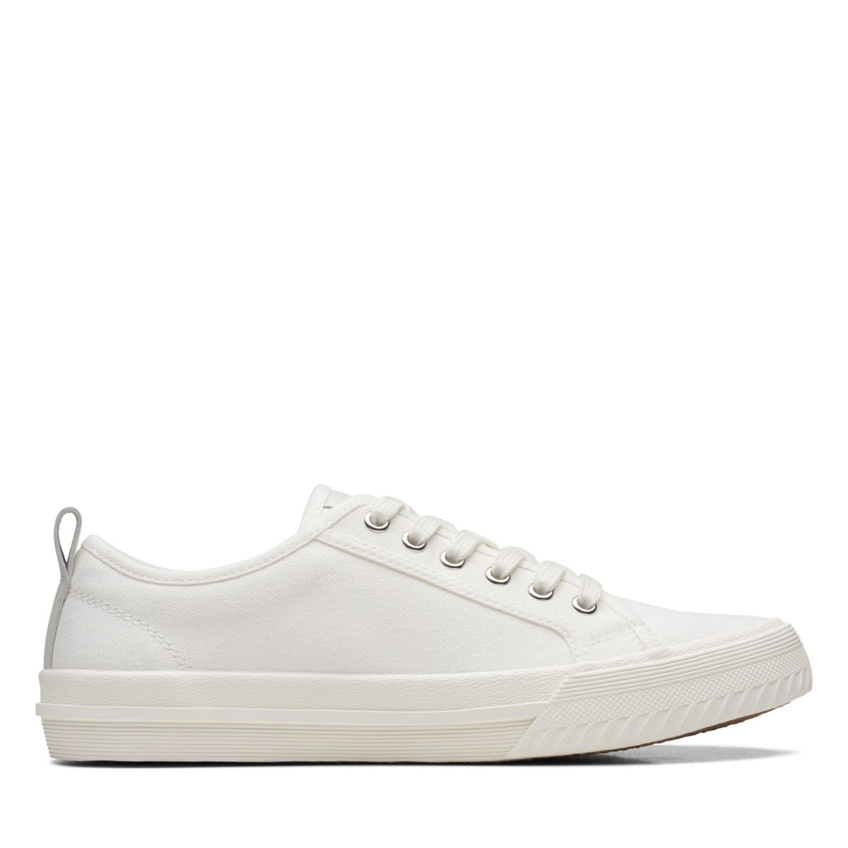White Women's Clarks Roxby Lace Sneakers | 26131872