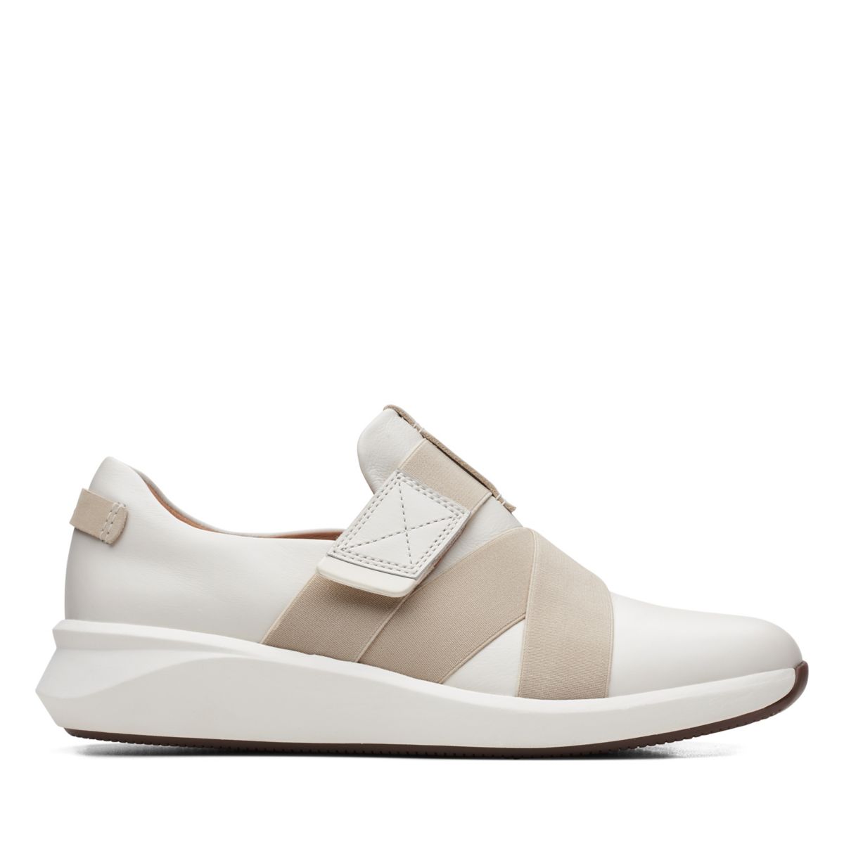 White Women's Clarks Un Rio Strap Sneakers | 26127986